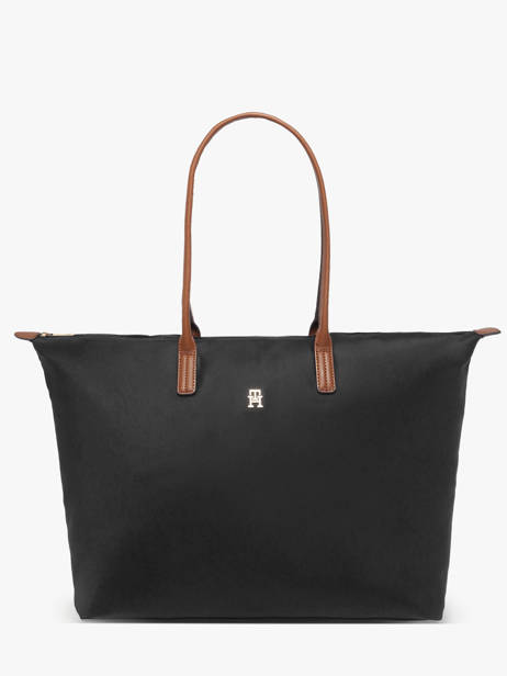 Schoudertas Popette Nylon Tommy hilfiger Zwart popette AW17996