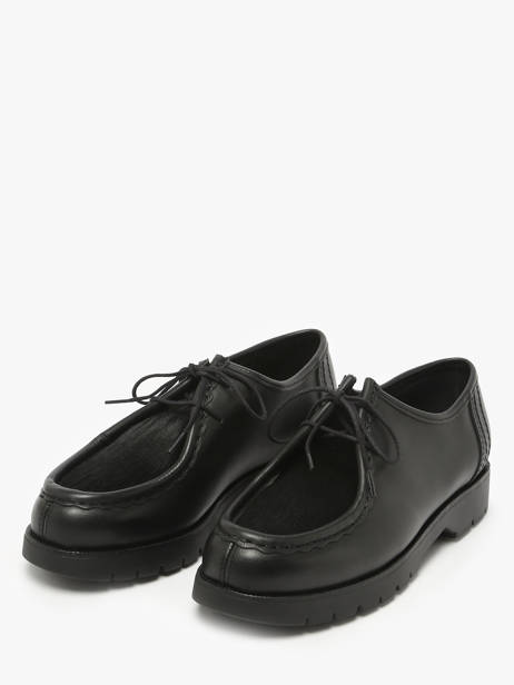 Derby Veterschoenen Uit Leder Kleman Zwart women PADRINI ander zicht 1