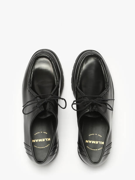 Chaussures Derbies En Cuir Kleman Noir women PADRORB2 vue secondaire 3