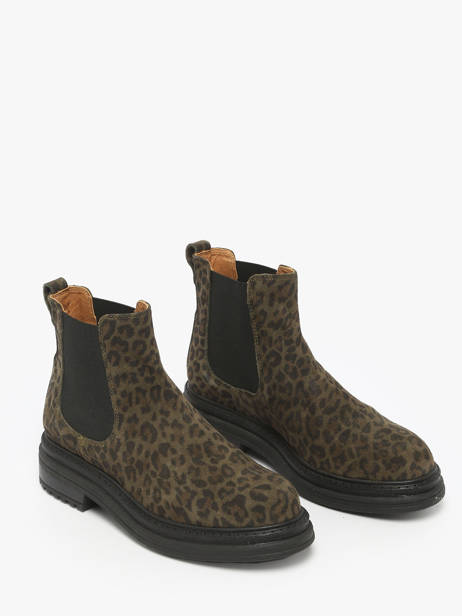 Chelsea Boots En Cuir Aliwell Vert women A0631 vue secondaire 1
