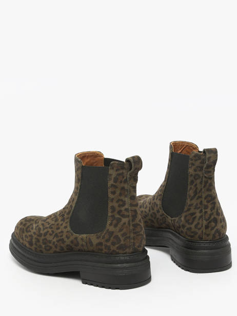 Chelsea Boots En Cuir Aliwell Vert women A0631 vue secondaire 2