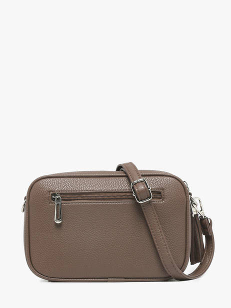 Cross Body Tas Grained Miniprix Bruin grained HOWARD ander zicht 3