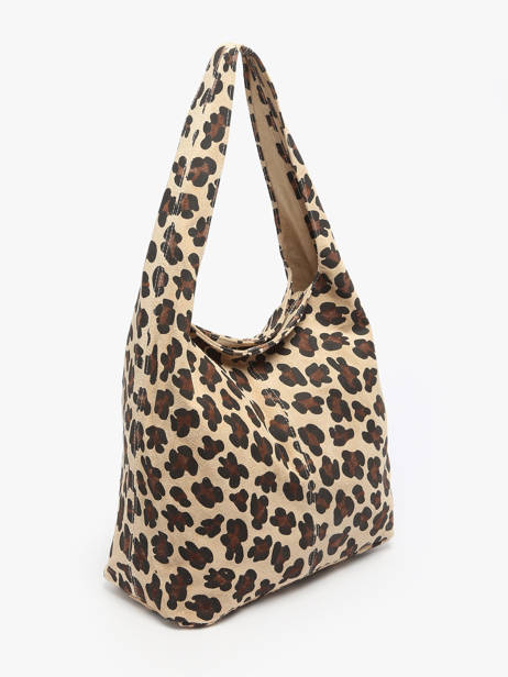 Schoudertas Velvet Leopardo Milano Beige velvet leopardo VL25065 ander zicht 2