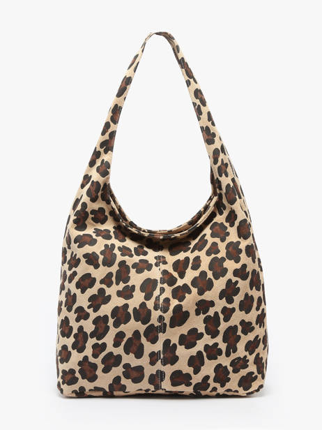 Schoudertas Velvet Leopardo Milano Beige velvet leopardo VL25065 ander zicht 4