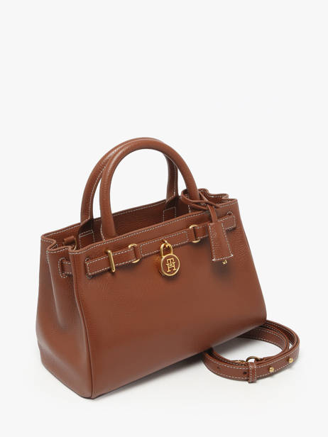 Handtas American Icon Leder Tommy hilfiger Bruin american icon AW17926 ander zicht 1