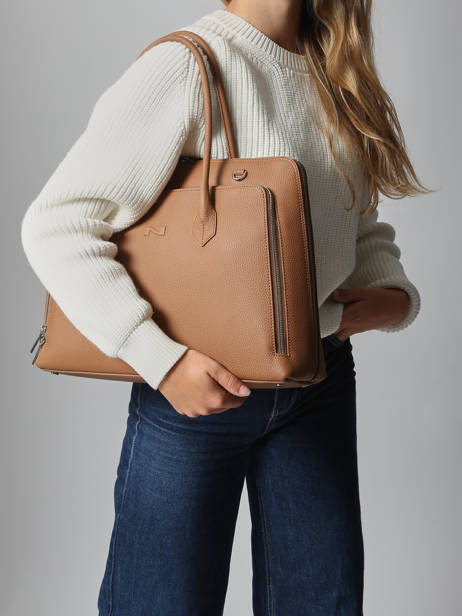 Handtas Billy Leder Nathan baume Bruin nathan N1920016 ander zicht 1