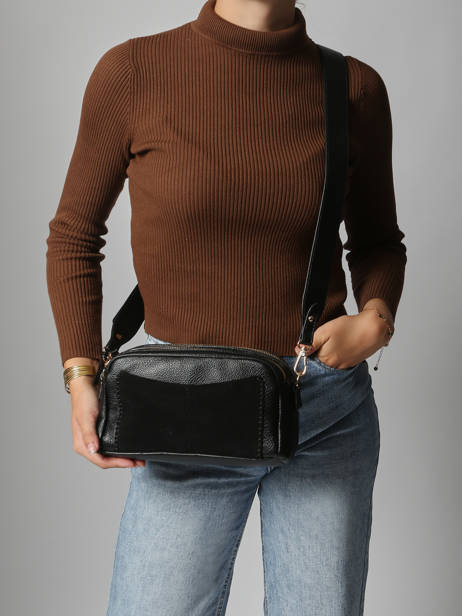 Sac Bandoulière Brodery Torrow Noir brodery TBRO04 vue secondaire 1