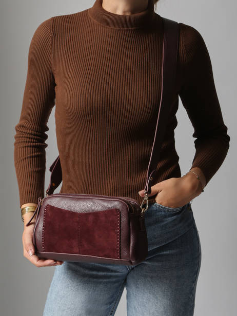 Sac Bandoulière Brodery Torrow Violet brodery TBRO04 vue secondaire 1