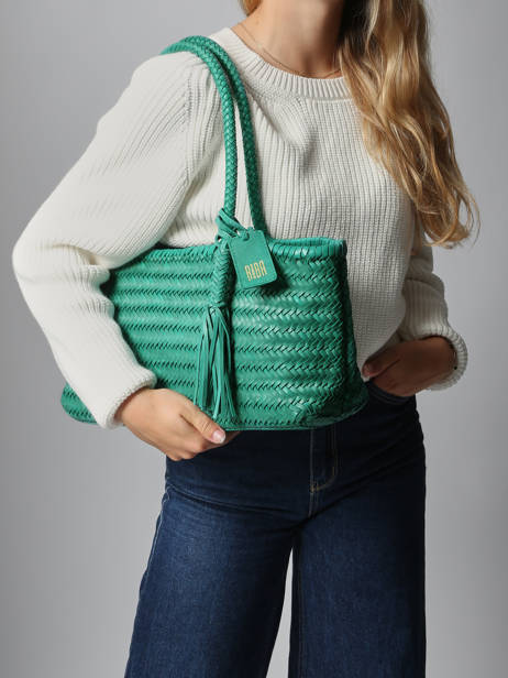 Schoudertas Heritage Leder Biba Bruin heritage PER10L ander zicht 1
