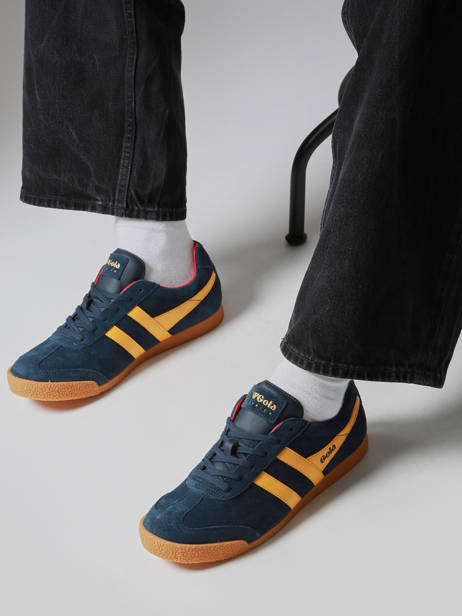 Sneakers Harrier Uit Leder Gola Blauw men CMA192 ander zicht 1