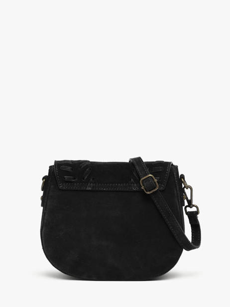 Sac Bandoulière Velvet Cuir Milano Noir velvet VE25062 vue secondaire 4