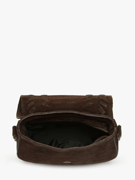 Sac Bandoulière Velvet Cuir Milano Marron velvet VE25062 vue secondaire 3