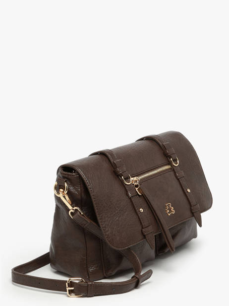 Sac Bandoulière Bride Lulu castagnette Marron bride ZAYANN vue secondaire 2