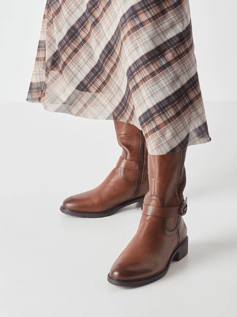 Bottes Cavalières En Cuir Tamaris Marron women 43 vue secondaire 1