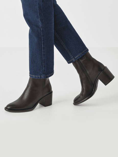 Enkellaarsjes Met Hak Uit Leder Tamaris Bruin accessoires 45 ander zicht 1