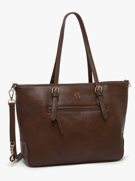 Schoudertas Zip Lulu castagnette Bruin zip ZAHERE ander zicht 1