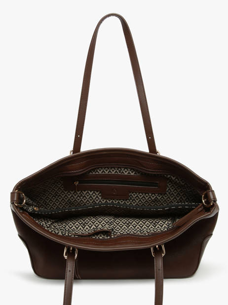 Schoudertas Zip Lulu castagnette Bruin zip ZAHERE ander zicht 2