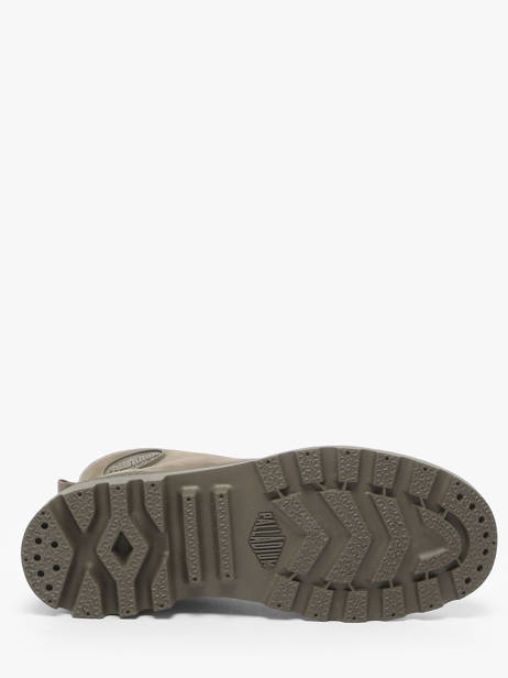 Bottines En Cuir Palladium Vert accessoires 95982281 vue secondaire 4