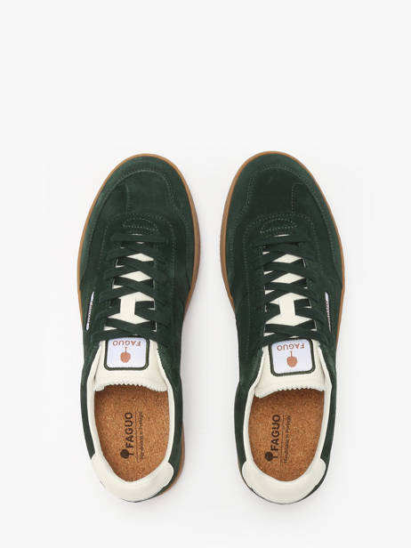 Sneakers En Cuir Faguo Vert men 24CG0211 vue secondaire 3