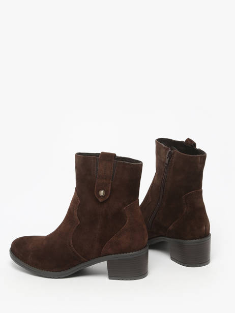 Bottines à Talon En Cuir Tt. bagatt Marron accessoires 14006100 vue secondaire 2