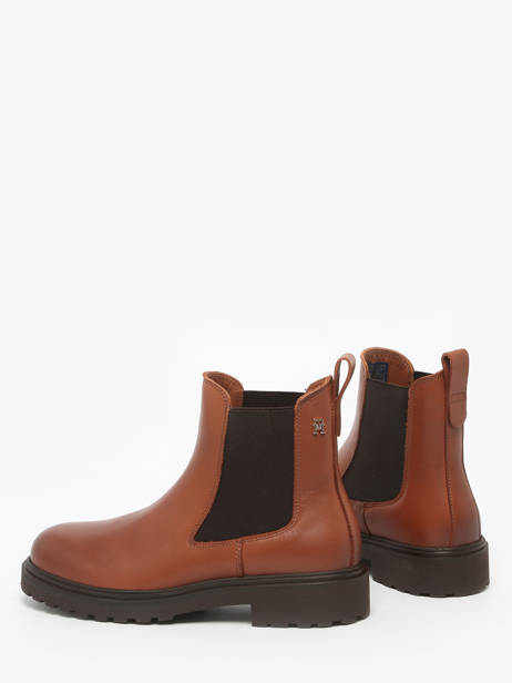 Chelsea Boots En Cuir Tommy hilfiger Marron accessoires 8766BDS vue secondaire 2
