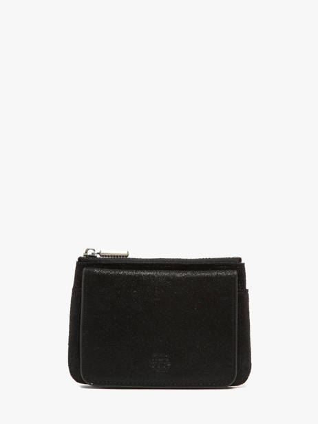 Portemonnee Leder Mila louise Zwart vintage 3853X
