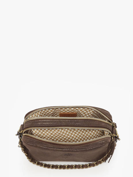 Cross Body Tas Vintage Leder Mila louise Bruin vintage 23673XSX ander zicht 2