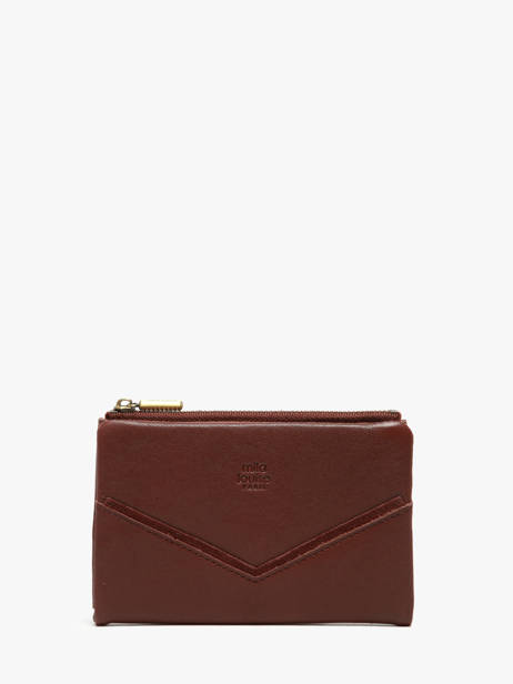 Portefeuille Cuir Mila louise Marron vintage 3760C