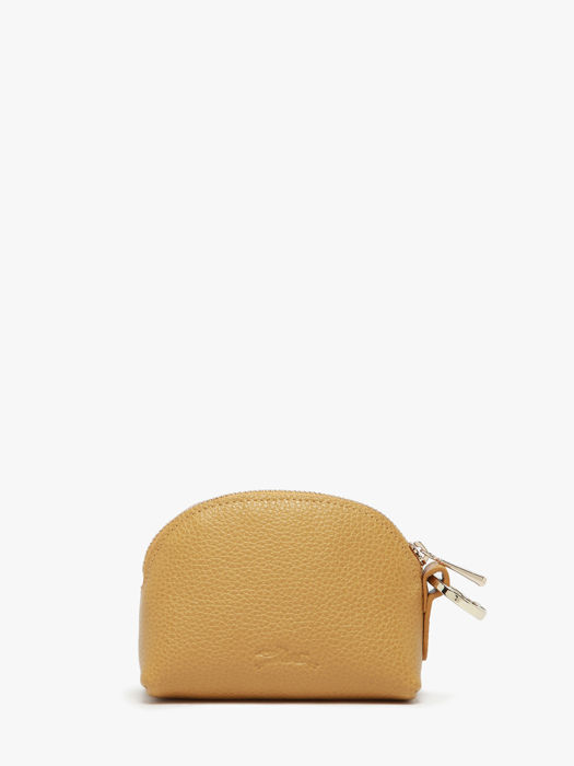 Longchamp Le foulonné Porte monnaie Jaune