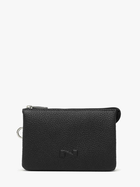 Trousse 2 Compartiments Cuir Nathan baume Noir original n 283N