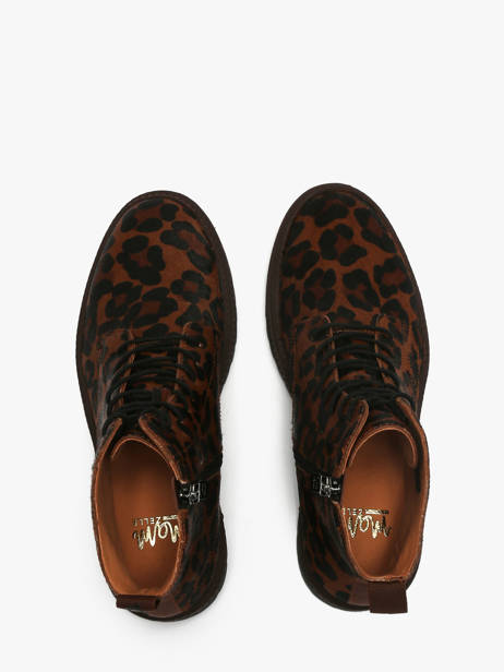 Bottines En Cuir Mam'zelle Marron women CSGOZ41 vue secondaire 3