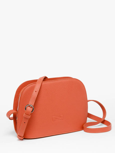 Cross Body Tas Lilou Leder Nathan baume Oranje egee 2 ander zicht 2