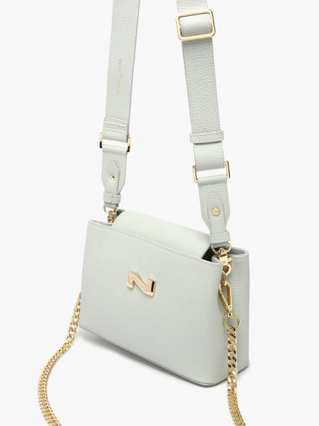 Cross Body Tas Poppy Leder Nathan baume Blauw eden 2 ander zicht 2