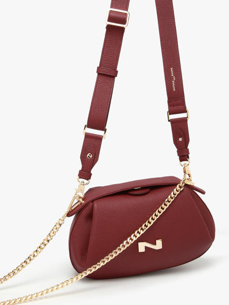 Sac Bandoulière Nymphea Cuir Nathan baume Violet nymphea 2 vue secondaire 2