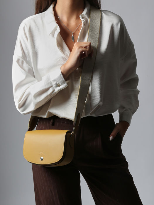 Longchamp Epure timeless Cross body tas Geel