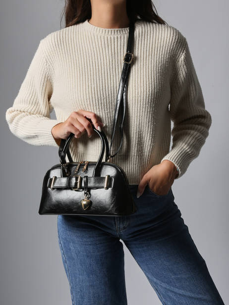 Cross Body Tas London Gelakt Miniprix Zwart london KJ62072 ander zicht 1