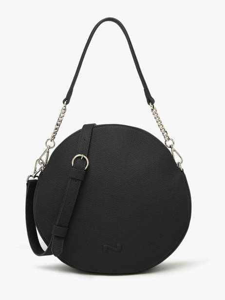 Sac Porté épaule Anna Cuir Nathan baume Noir nathan 9