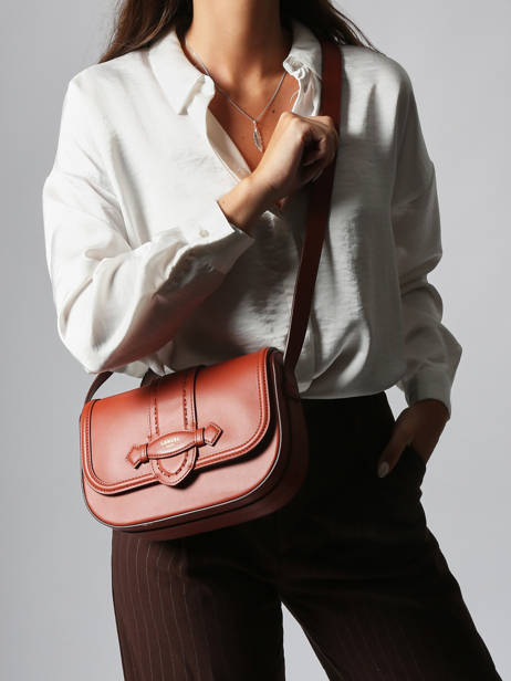 Sac Bandoulière Sienna Cuir Lancel Rouge sienna A13719 vue secondaire 1