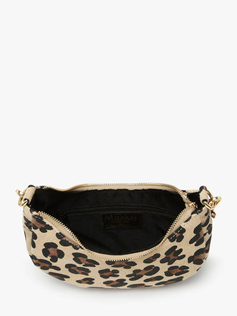 Schoudertas Velvet Leopardo Milano Beige velvet leopardo VL25064 ander zicht 2