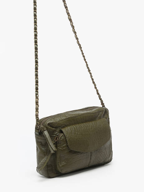 Cross Body Tas Naina Leder Pieces Groen naina 17063358 ander zicht 2