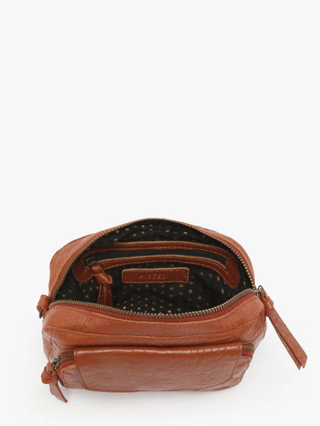 Cross Body Tas Naina Leder Pieces Bruin naina 17063358 ander zicht 3