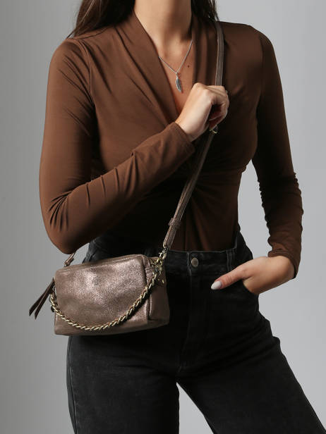 Sac Mama Xs Cuir Mila louise Marron vintage 23673XSX vue secondaire 1