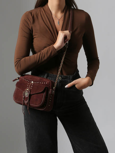 Sac Bandoulière Vintage Cuir Mila louise Marron vintage 3327VC vue secondaire 1