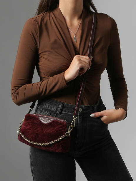 Cross Body Tas Vintage Leder Mila louise Bruin vintage 2367XFUC ander zicht 1