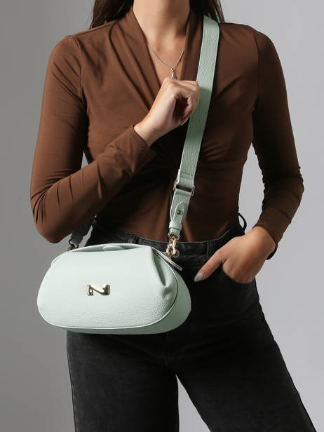 Cross Body Tas Nymphea Leder Nathan baume Blauw nymphea 2 ander zicht 1