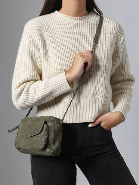 Sac Bandouliere Naina Cuir Pieces Vert naina 17063358 vue secondaire 1
