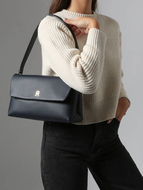 Sac Bandoulière Modern Tommy Polyester Recyclé Tommy hilfiger Bleu modern tommy AW17695 vue secondaire 1