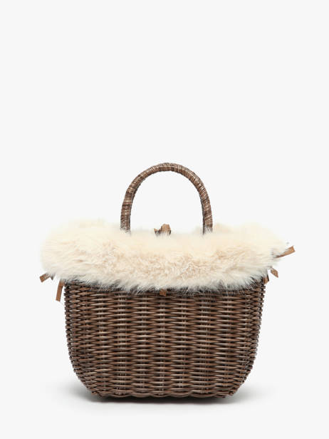 Handtas Doudou Le voyage en panier Beige doudou S ander zicht 4
