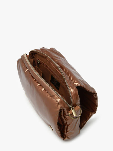 Sac Bandoulière Doudoune Le voyage en panier Marron doudoune AHP233 vue secondaire 3