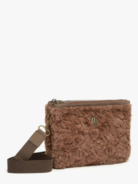 Sac Bandoulière Doudou Le voyage en panier Marron doudou AHP253 vue secondaire 1